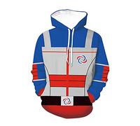 Adult Danger Jacket Hoodie Mens Halloween Print Hero Cosplay Costume Sweatshirt, Danger Henry, XXL