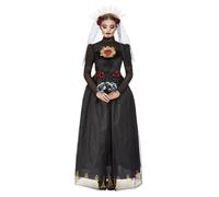 Adult Day of the Dead Deluxe Khalo Style Sacred Heart Bride Halloween Costume
