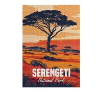 Adult Decorative Jigsaw Puzzle, Serengeti National Park, 300 PCS