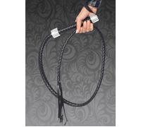 Adult Deluxe Black Rhinestone Whip Fancy Dress Cosplay Prop Leg Avenue