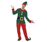 Adult Deluxe Elf Christmas Fancy Dress Party Costume