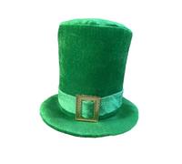 Adult Deluxe Green Leprechaun Top Hat st Patricks Day Outfits St Patrick's Day Accessories hat One Size Irish Fancy Dress Costume Accessory for Men and Women