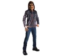 Adult Deluxe Killer Croc Costume Suicide Squad Mask Top DC Comics Fancy Dress