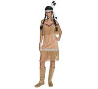 Adult Deluxe Native American Inspired Lady Fancy Dress Costume