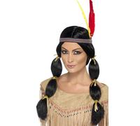 Adult Deluxe Native American Inspired Lady Fancy Dress Costume Indian Cowboys