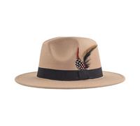 Adult Deluxe Oktoberfest Hat Brown German Bavarian Hats with Feather Traditional Alpine Fedora Hat for Men and Women Oktoberfest Hats Accessories for Beer Festival Celebration Fancy Dress
