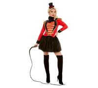 Womens Adults Circus Ringmaster Fancy Dress Costume Size 8 - 10
