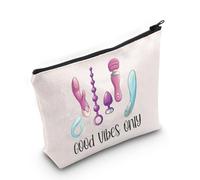 Adult Design Naughty Sexy Gift Masturbation Kit Good Vibes Vibrator Zipper Pouch Sex Toy Accessory Bag (Good Vibes EU)