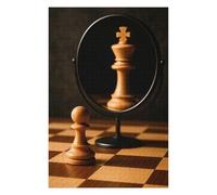 Adult Detailed Jigsaw Puzzle, Chess Pawn King Reflection, 1000 PCS