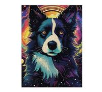 Adult Detailed Jigsaw Puzzle, Cosmic Canine Majesty, 500 PCS | For adults: Jigsaw Puzzle Gift - clear image areas for detailed puzzle work at your own pace.