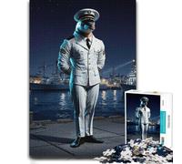 Adult Detailed Jigsaw Puzzle, Dolphin Captain at Naval Dockyard, 1000 PCS