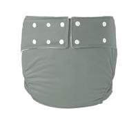 Adult Diapers Cloth Waterproof Reusable,Adult Cloth Diaper Washable Adjustable Breathable Cotton Incontinence Diaper Nappies Leakproof Panties(Gray,Large)