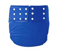 Adult Diapers Cloth Waterproof Reusable,Adult Cloth Diaper Washable Adjustable Breathable Cotton Incontinence Diaper Nappies Leakproof Panties(Blue,Large)