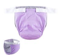 Adult Diapers for Women,Adult Cloth Diaper Reusable Washable Women's Leakproof Urine Panties Incontinence Diapers for Men Incontinence Protective Briefs Underwear(Purple,XXX-Large)