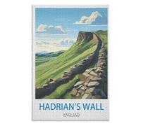 Adult Difficult Challenge Scenery, Hadrian's Wall England ,Adults 1000 Piece Jigsaw Puzzle- Christmas,75x50,wooden puzzle ,AA-1484