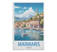 Adult Difficult Challenge Scenery， Marmaris Turkey，Adults 1000 Piece Jigsaw Puzzle- Christmas，75x50，wooden puzzle ，AA-1424
