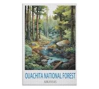 Adult Difficult Challenge Scenery， Ouachita National Forest Arkansas，Adults 1000 Piece Jigsaw Puzzle- Christmas，38x26，paper puzzle，AA-744