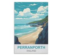 Adult Difficult Challenge Scenery, Perranporth England,Adults 1000 Piece Jigsaw Puzzle- Christmas,52x38,paper puzzle ,AA-1204
