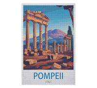 Adult Difficult Challenge Scenery， Pompeii Italy，Adults 1000 Piece Jigsaw Puzzle- Christmas，52x38，paper puzzle ，AA-1444