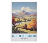 Adult Difficult Challenge Scenery, Scottish Borders Scotland,Adults 1000 Piece Jigsaw Puzzle- Christmas,38x26,paper puzzle,AA-1004