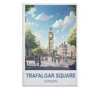 Adult Difficult Challenge Scenery, Trafalgar Square Greater London,Adults 1000 Piece Jigsaw Puzzle- Christmas,70x50,paper puzzle,AA-1404