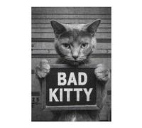 Adult Distinctive Jigsaw Puzzle, Bad Kitty Mugshot, 300 PCS
