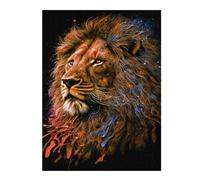 Adult Distinctive Jigsaw Puzzle, Flame of Courage Lion's Roar, 500 PCS