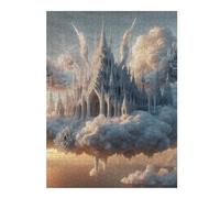 Adult Distinctive Jigsaw Puzzle, Floating Castle in The Clouds, 500 PCS