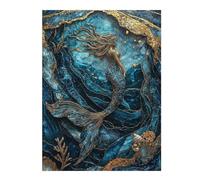 Adult Distinctive Jigsaw Puzzle, Golden Tide Siren, 500 PCS
