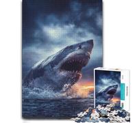 Adult Distinctive Jigsaw Puzzle, Megalodon, 300 PCS