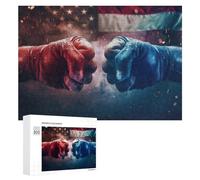 Adult Distinctive Jigsaw Puzzle, Republicans Vs Democrats, 300 PCS