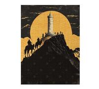 Adult Distinctive Jigsaw Puzzle, Silhouettes at The Tower, 500 PCS