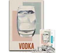Adult Distinctive Jigsaw Puzzle, Vodka Glass with Ice Cubes, 500 PCS