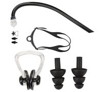 Adult Diving Snorkel, Professional Diving Snorkel - Complete Snorkeling Gear Set with Headband, Ear Plugs, and Nose Clip for Water Sports