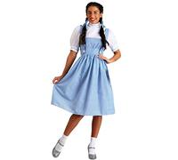 Adult Dorothy Costume Women's Long Blue Gingham Dress X-Large, Blue, XL