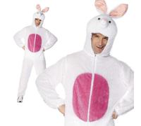Adult Easter Bunny Rabbit Fancy Dress Costume Mens Ladies Unisex Animal M L