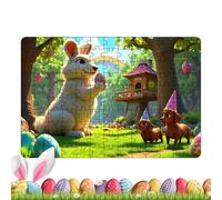 Adult Easter Riddles | Cute Easter | Large Rabbit Puzzle Puzzle with Bright and Colors for Holiday Fun | Perfect Home Decor and Gift for