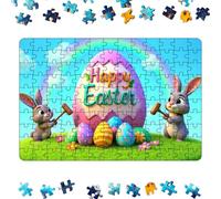 Adult Easter Riddles | Cute Easter | Large Rabbit Puzzle Puzzle with Bright and Colors for Holiday Fun | Perfect Home Decor and Gift for