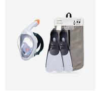 Adult Easybreath Mask And Fins Snorkelling Set - Easybreath Set