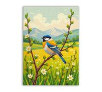 Adult Educational and Fun Puzzles 1000 Pieces Spring Bird Home Decoration for Puzzle Lovers