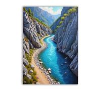 Adult Educational and Fun Puzzles 1000 Pieces The Cares River Route a Through a Canyon Asturias Spain Puzzle Lover's Gift Suitable for Home Decoration Holiday Decoration