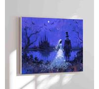 Adult Educational and Fun Puzzles 500 Pieces Corpse Bride Colorful Cultural Challenge Art Puzzle Holiday Christmas New Year Decoration