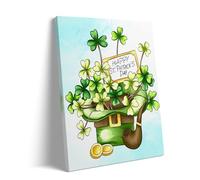 Adult Educational and Fun Puzzles 500 Pieces St. Patrick's Day Lucky Four-Leaf Clover Treasure Chest Contains a Pipe and Gold Coins. St. Patrick's Day Lucky Charm Green Clover