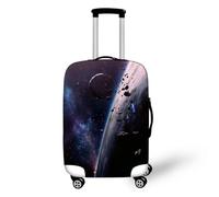 Adult Elastic Fashion Luggage Cover 3D Galaxy Starry Sky Universe Planet Print Outer Space Theme Design Washable Anti-Scratch Suitcase Cover Fits 19-32 Inch For Kid Teens (Style 7, XL(29-32inch))