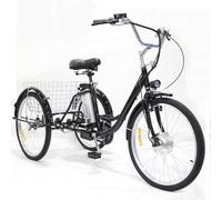 Adult Electric Tricycle with Shopping Basket, 350W Motor & 36V 12Ah Battery, Ideal for Shopping and Senior Recreation