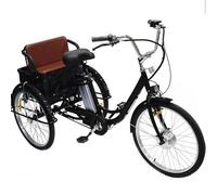 Adult Electric Tricycle with Shopping Basket, 350W Motor & 36V 12Ah Battery, Ideal for Shopping and Senior Recreation