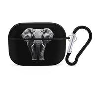Adult Elephant Cute Earbuds Case Compatible with Airpods Pro Wireless Headphones Cover with Carabiner
