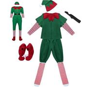 Adult Elf Costume, Christmas Elves Costume for Women - Santa Help Costumes for Holidays, Holiday Elves Costume, Dress for Adults, Christmas Cosplay