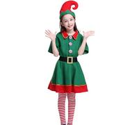 Adult Elves Costume - Christmas Santa's Helper Costume | Holiday Elves Suit, Dress Outfit for Kids Adults Christmas Cosplay