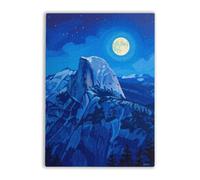 Adult Entertainment Jigsaw Puzzle 1000 Pieces Moon on Half Dome Letters on The Back Suitable for Beginners to Adapt to Family Education Activities Without Pressure
